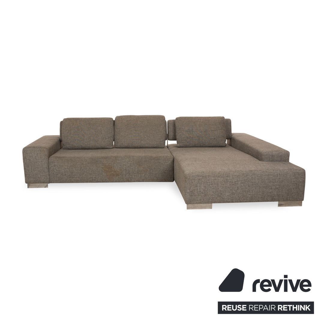 Ewald Schillig Topas Stoff Ecksofa Grau Recamiere Rechts Sofa Couch