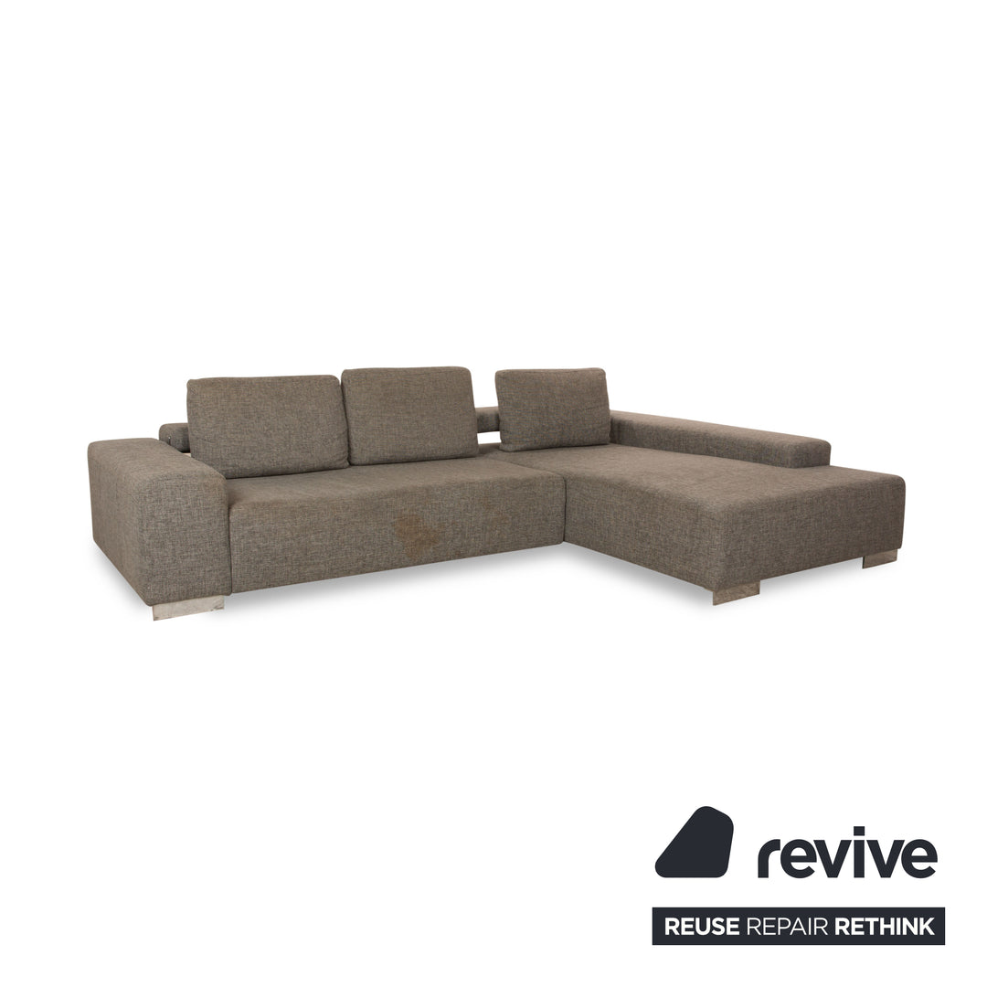 Ewald Schillig Topas Stoff Ecksofa Grau Recamiere Rechts Sofa Couch