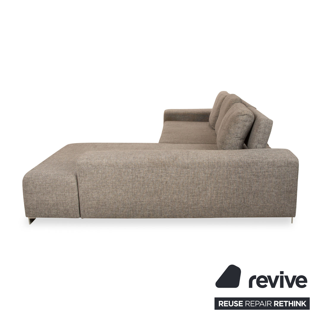 Ewald Schillig Topas Stoff Ecksofa Grau Recamiere Rechts Sofa Couch