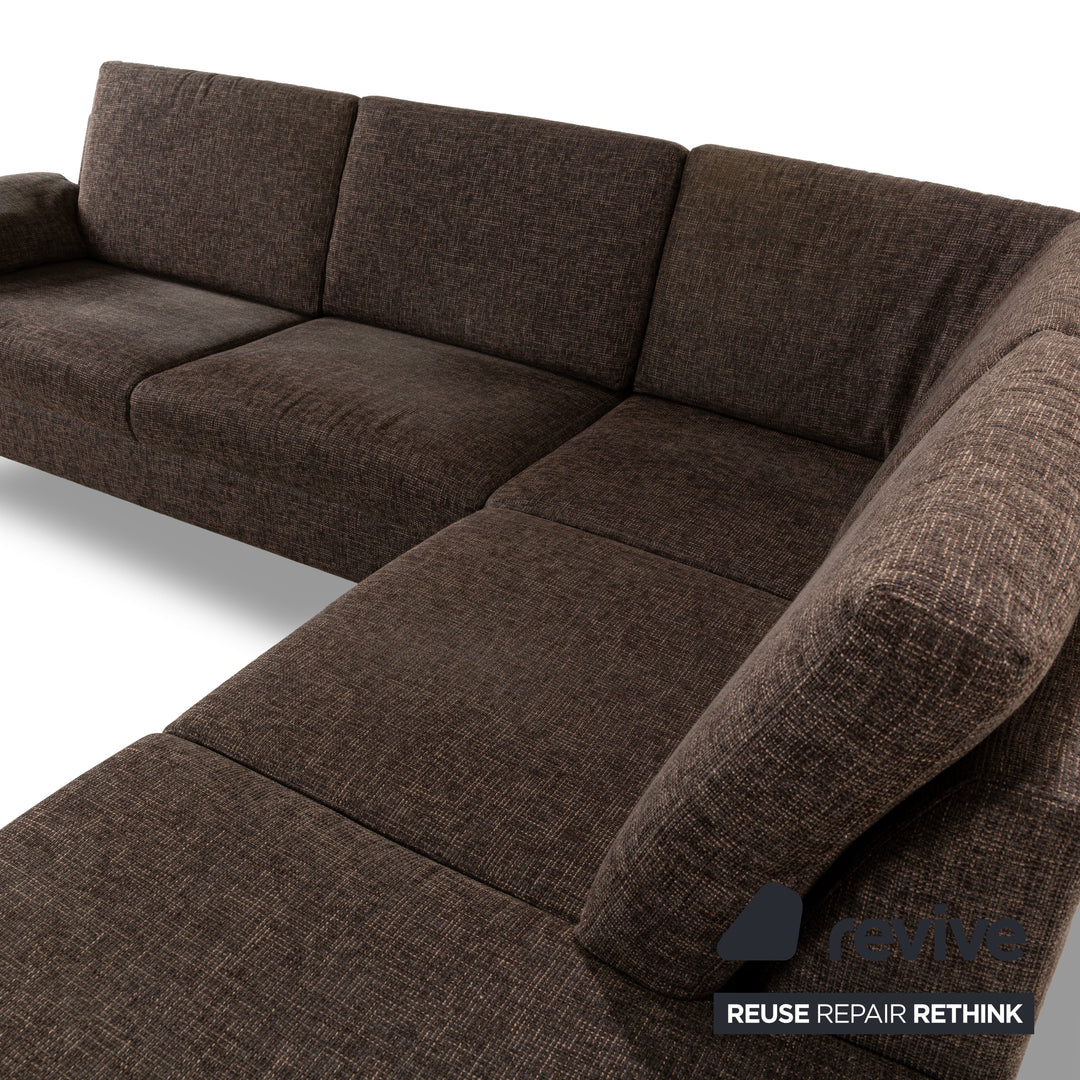 Ewald Schillig Vario Stoff Ecksofa Braun Sofa Couch