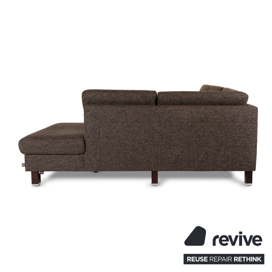 Ewald Schillig Vario Fabric Corner Sofa Brown Sofa Couch