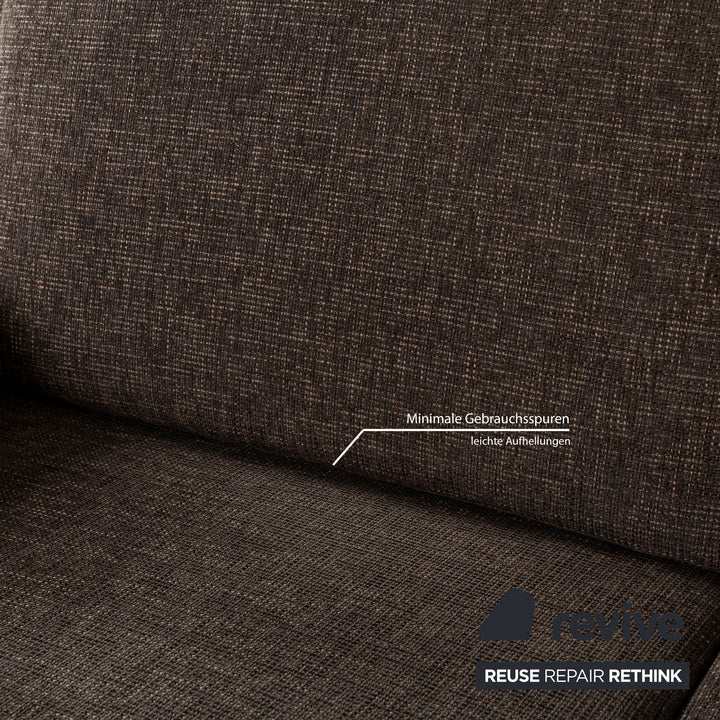 Ewald Schillig Vario Fabric Corner Sofa Brown Sofa Couch