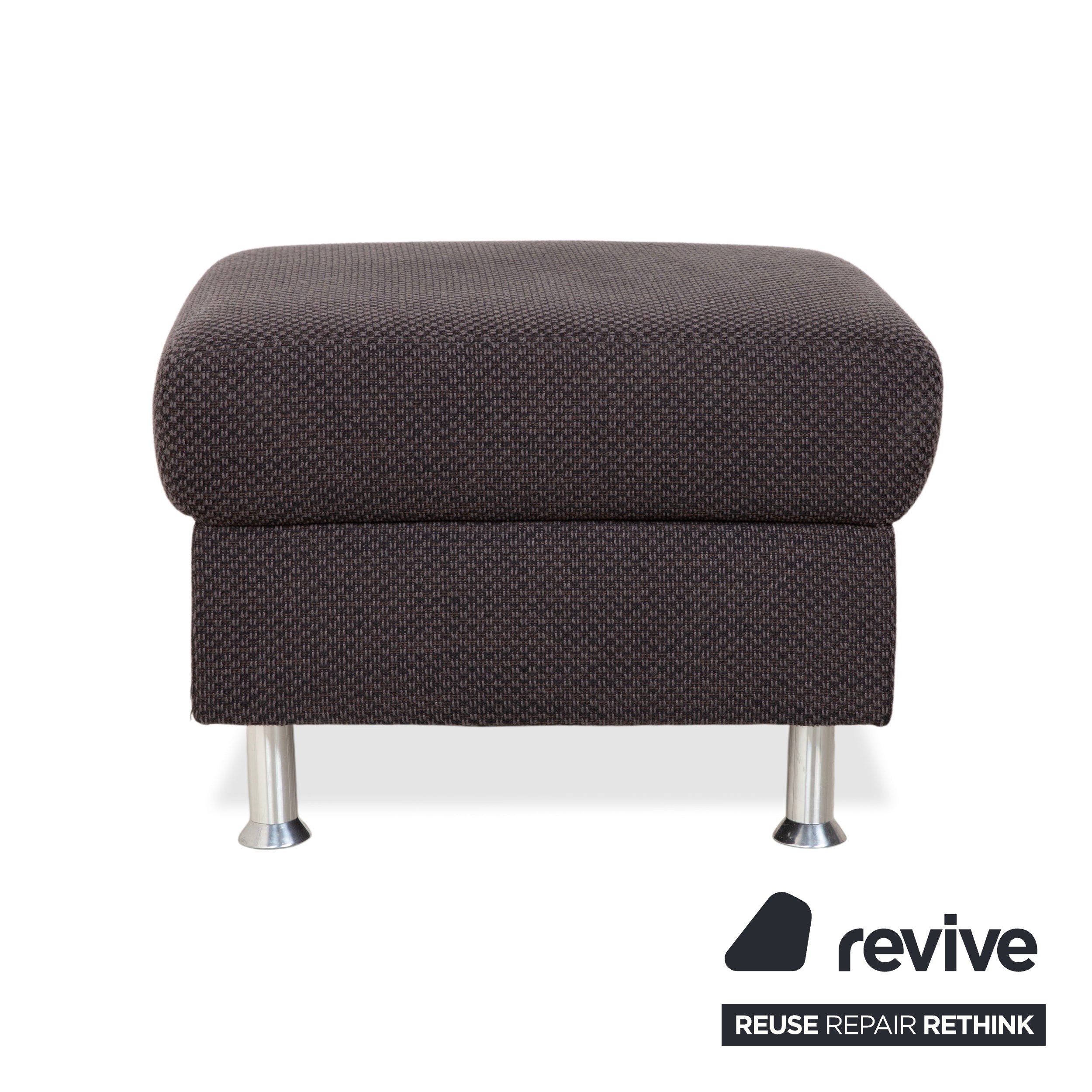 Ewald Schillig Vario Pouf en tissu gris