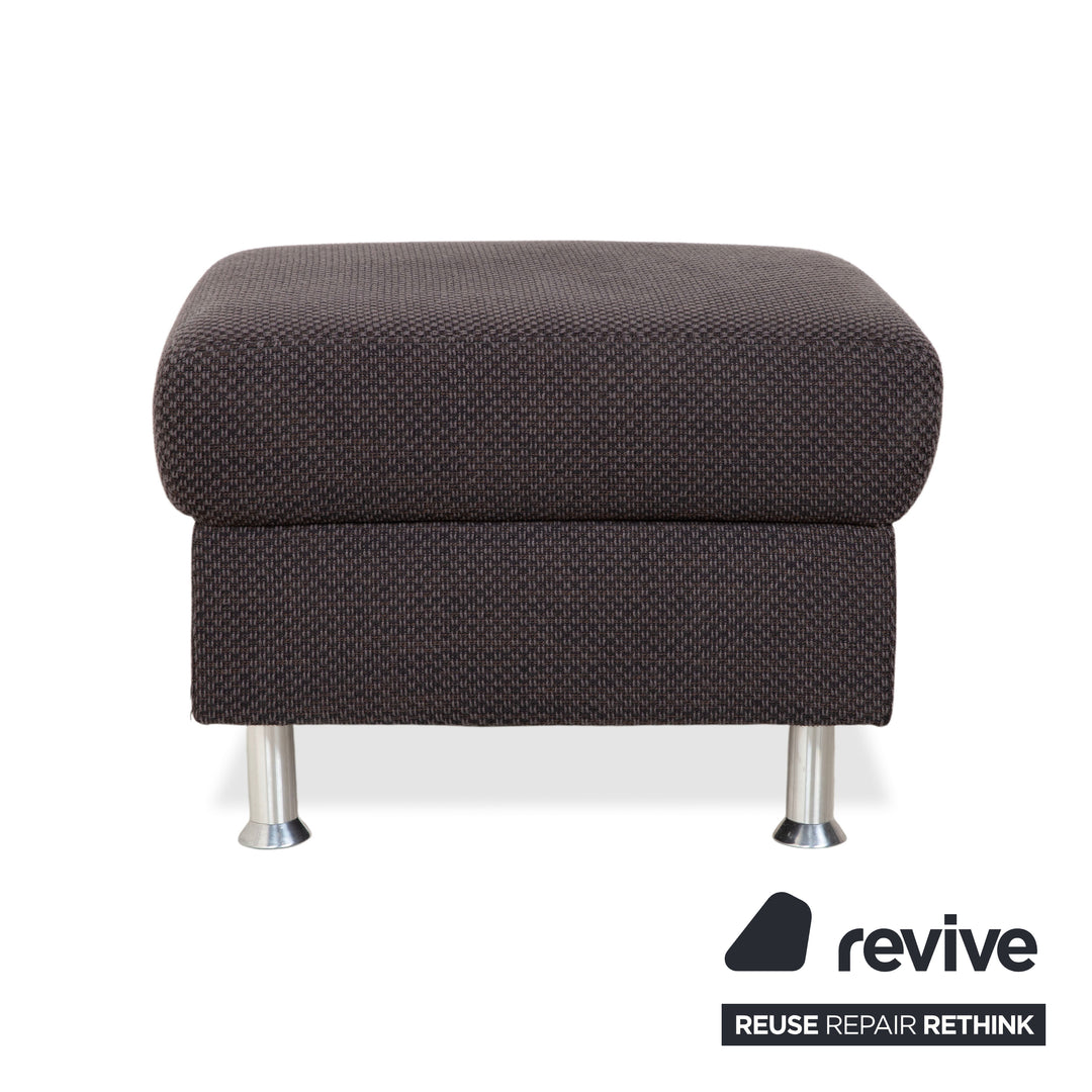 Ewald Schillig Vario Pouf en tissu gris
