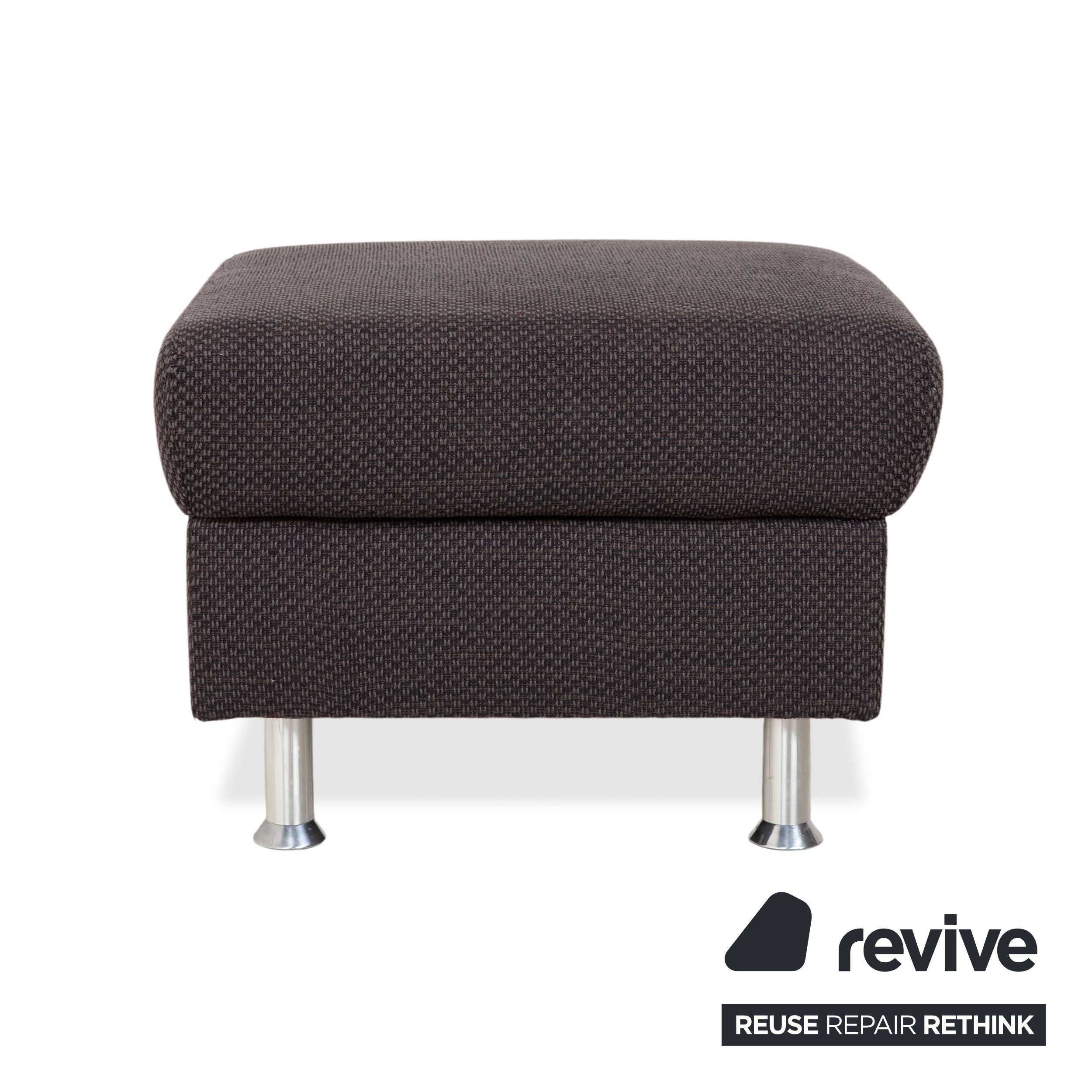 Ewald Schillig Vario Pouf en tissu gris