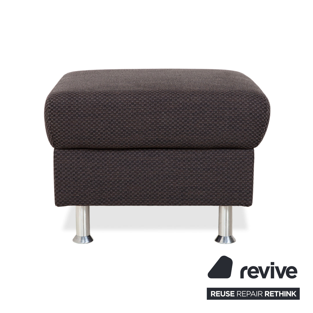 Ewald Schillig Vario Stoff Hocker Grau