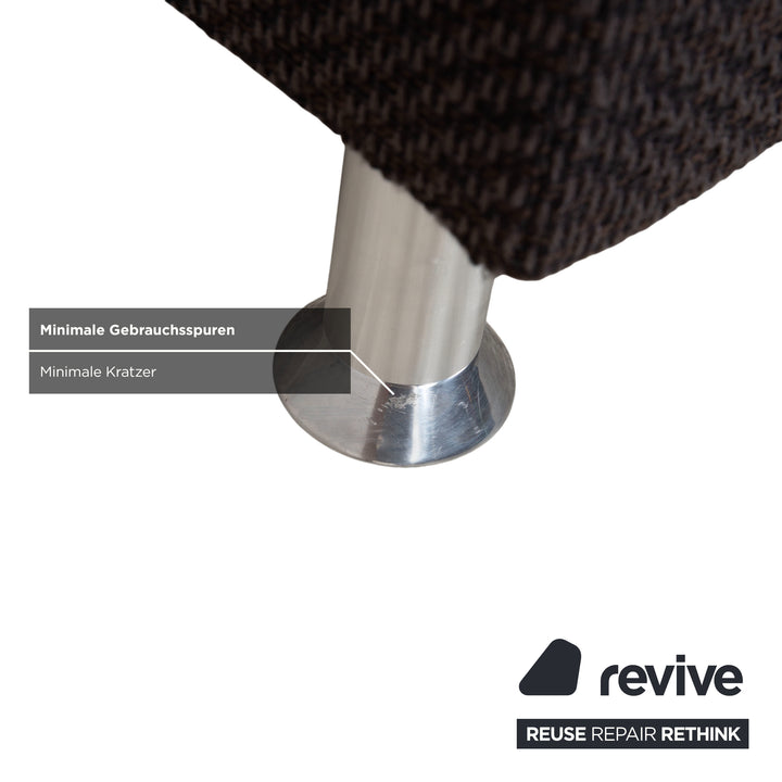 Ewald Schillig Vario Stoff Hocker Grau