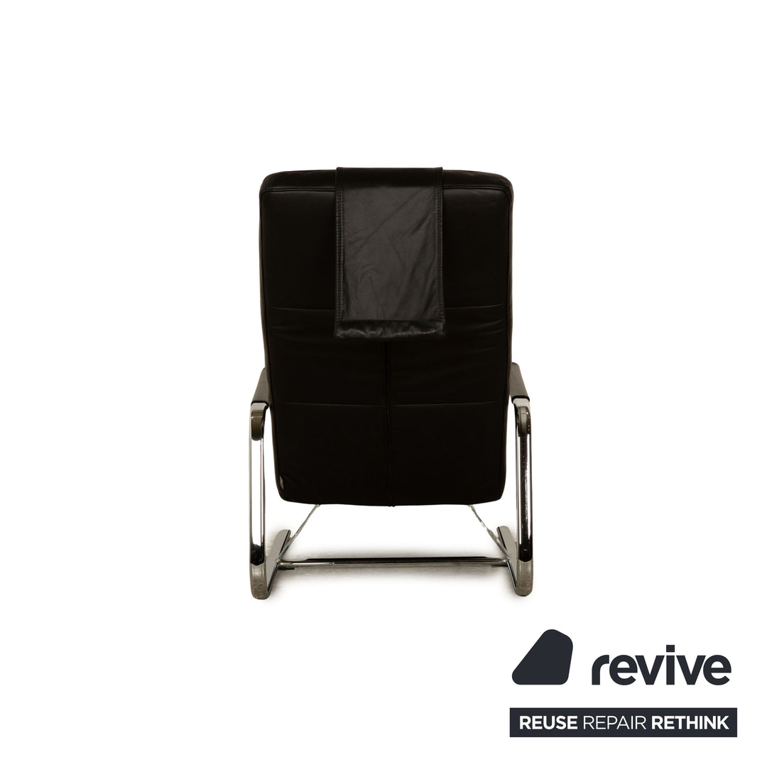 Ewald Schillig Vita Leder Liege Schwarz manuelle Funktion Relaxliege