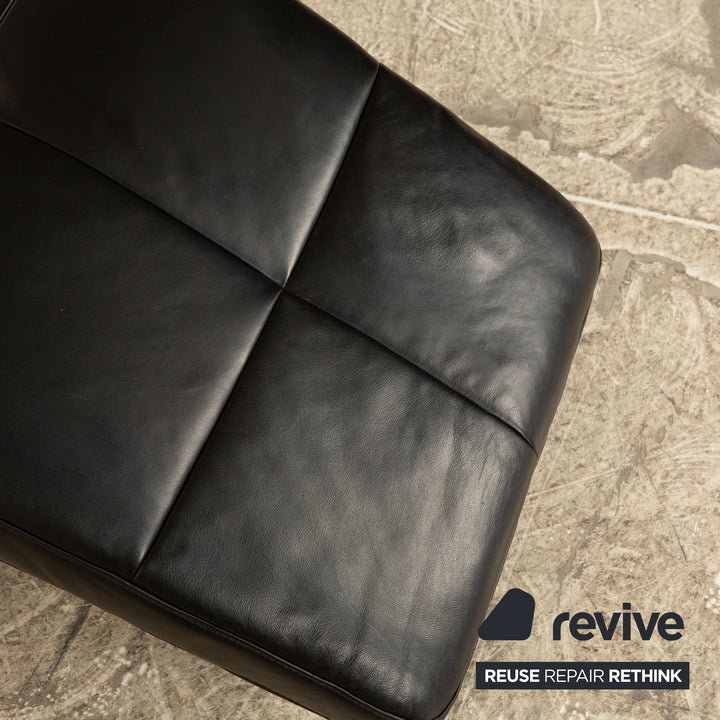 Ewald Schillig Vita Leder Liege Schwarz manuelle Funktion Relaxliege