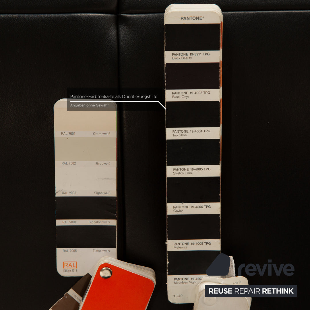 Ewald Schillig Vita Leder Liege Schwarz manuelle Funktion Relaxliege