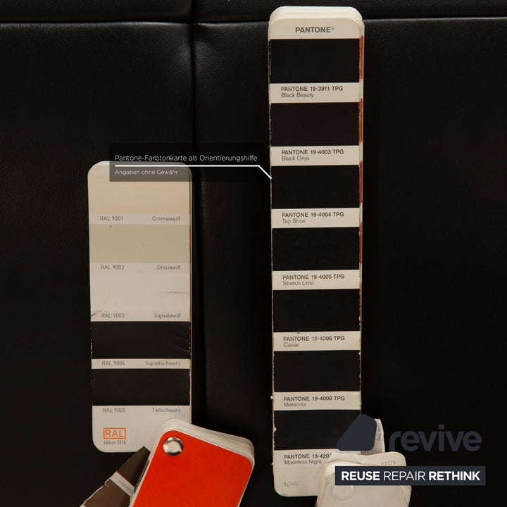 Ewald Schillig Vita Leder Liege Schwarz manuelle Funktion Relaxliege