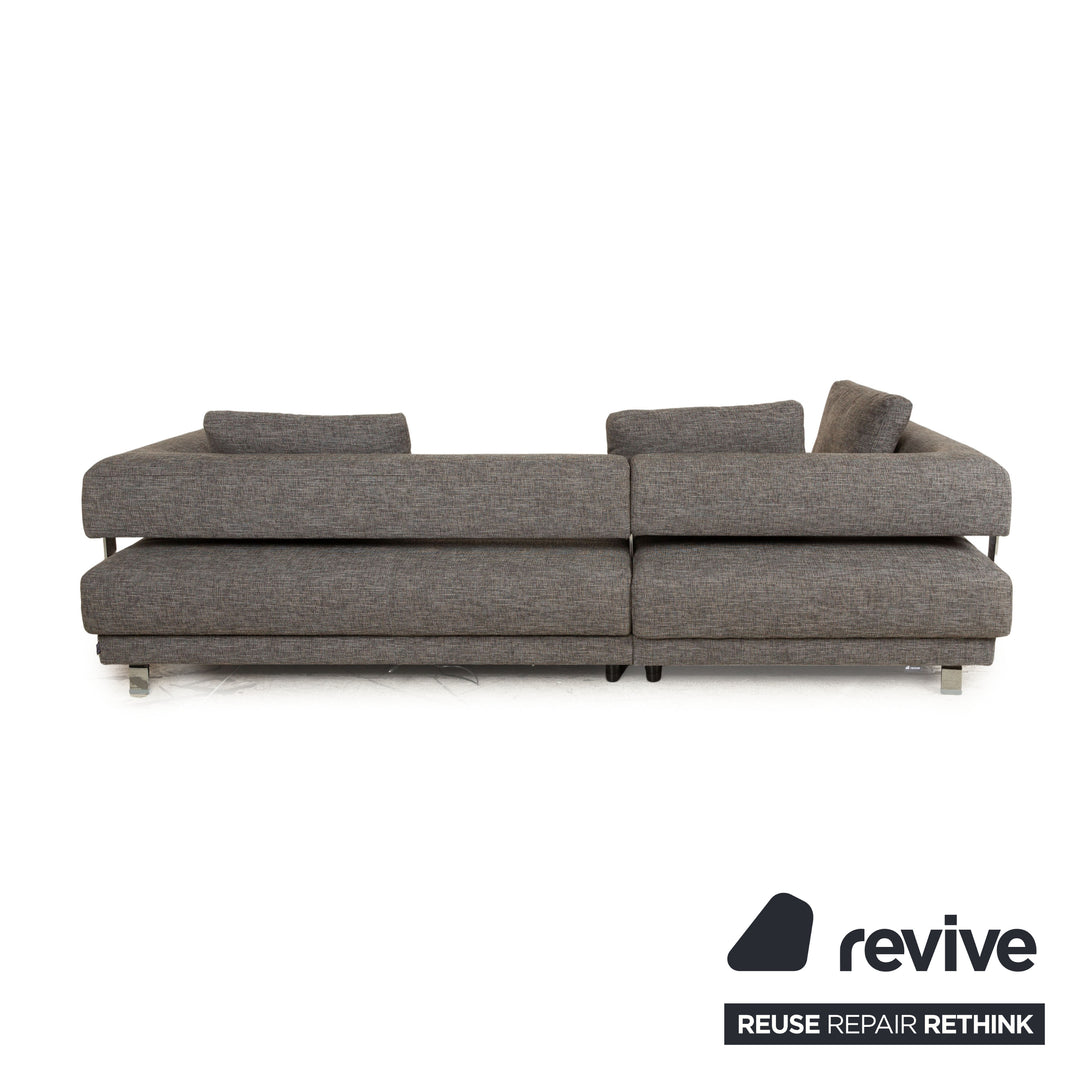 Ewald Schllig Brand Face Fabric Corner Sofa Grey Recamiere Left Electric Function Sofa Couch