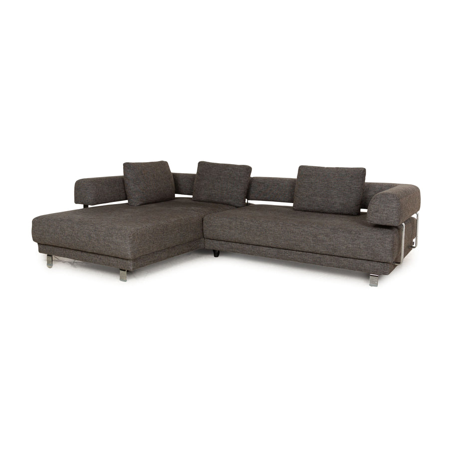 Ewald Schllig Brand Face Fabric Corner Sofa Grey Recamiere Left Electric Function Sofa Couch