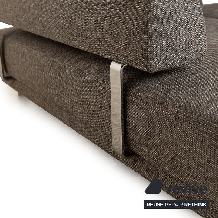 Ewald Schllig Brand Face Fabric Corner Sofa Grey Recamiere Left Electric Function Sofa Couch