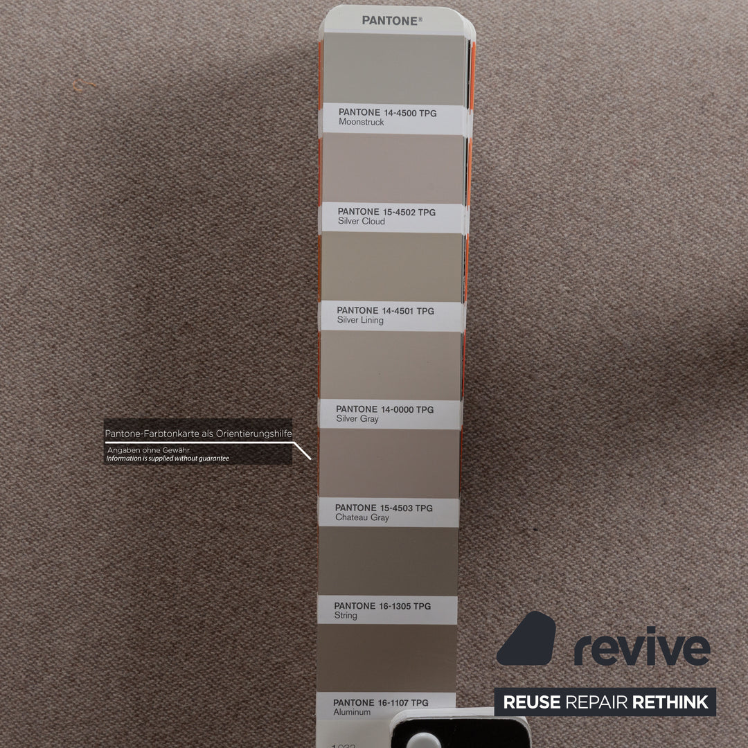 Fauteuil Flexform Alison en tissu gris bois