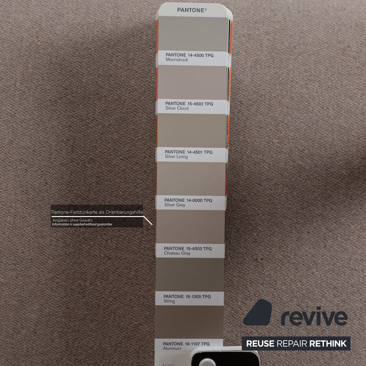 Fauteuil Flexform Alison en tissu gris bois