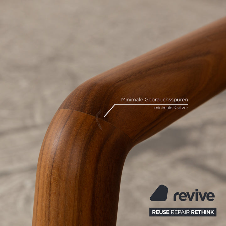 Flexform Alison Stoff Sessel Grau Holz