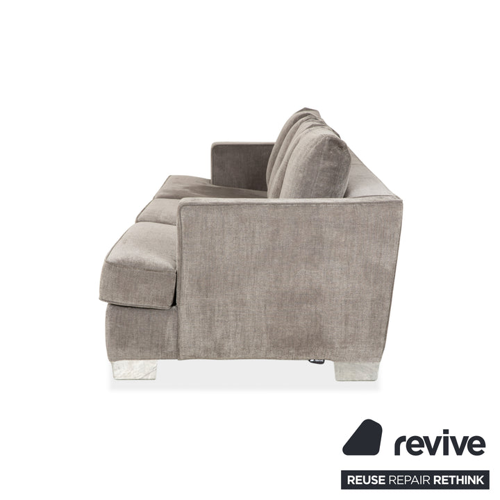 Flexform Eros 2100 Stoff Viersitzer Grau Sofa Couch