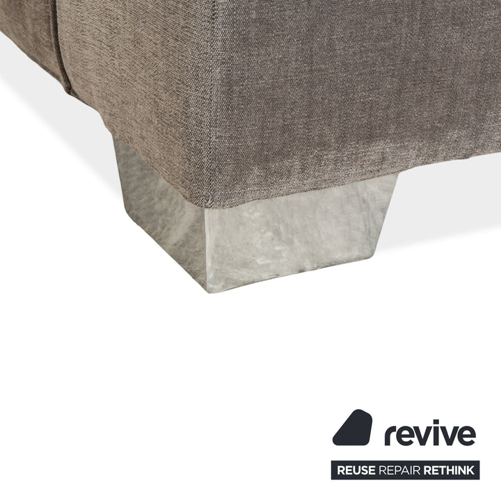 Flexform Eros 2100 Stoff Viersitzer Grau Sofa Couch