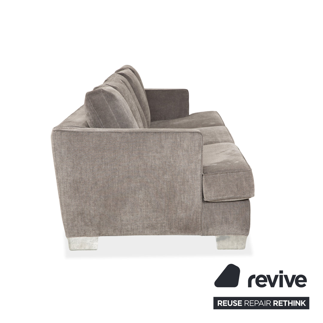 Flexform Eros 2100 Stoff Viersitzer Grau Sofa Couch