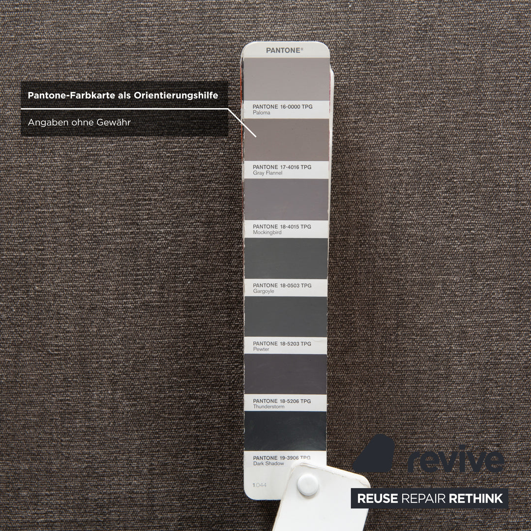 Flexform Eros 2100 Stoff Viersitzer Grau Sofa Couch