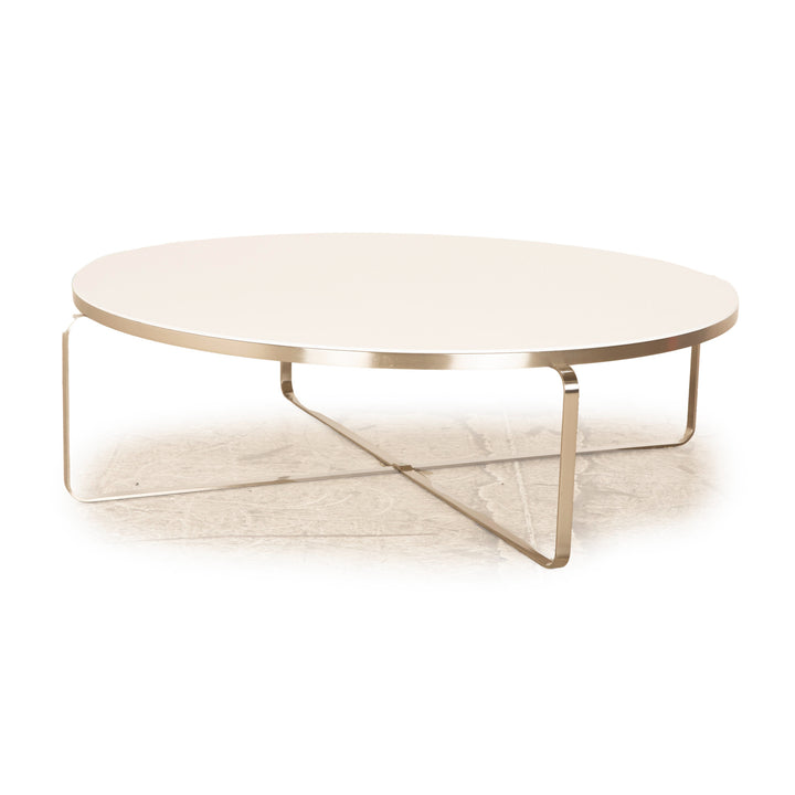 Flexform Holz Couchtisch Weiß Creme