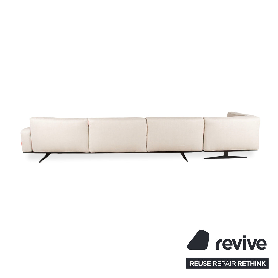 Flexform Soft Dream canapé d'angle en tissu beige crème par Antonio Citterio