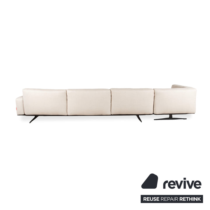 Flexform Soft Dream canapé d'angle en tissu beige crème par Antonio Citterio