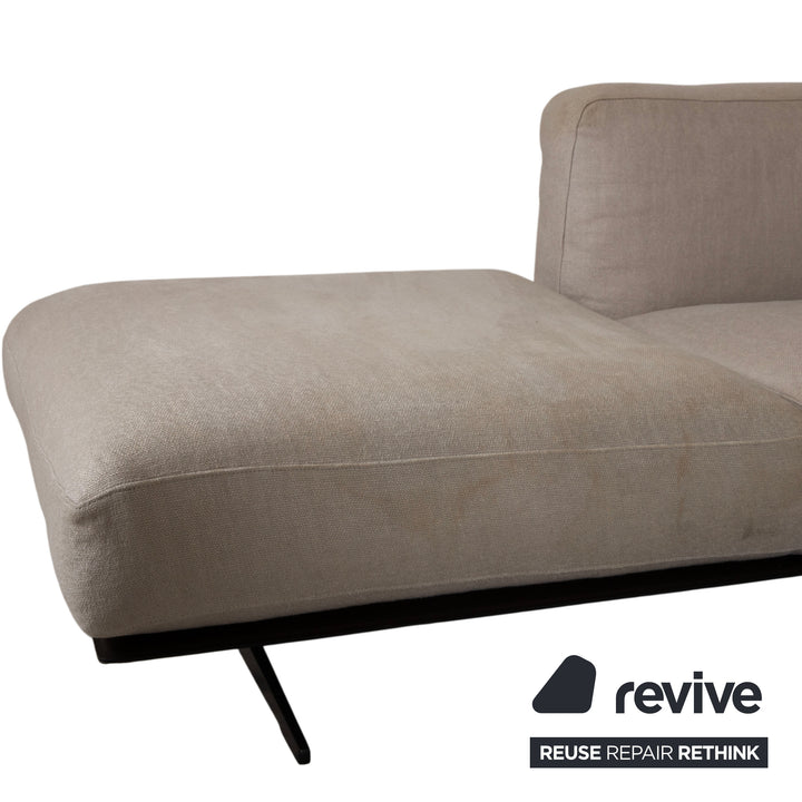 Flexform Soft Dream canapé d'angle en tissu beige crème par Antonio Citterio