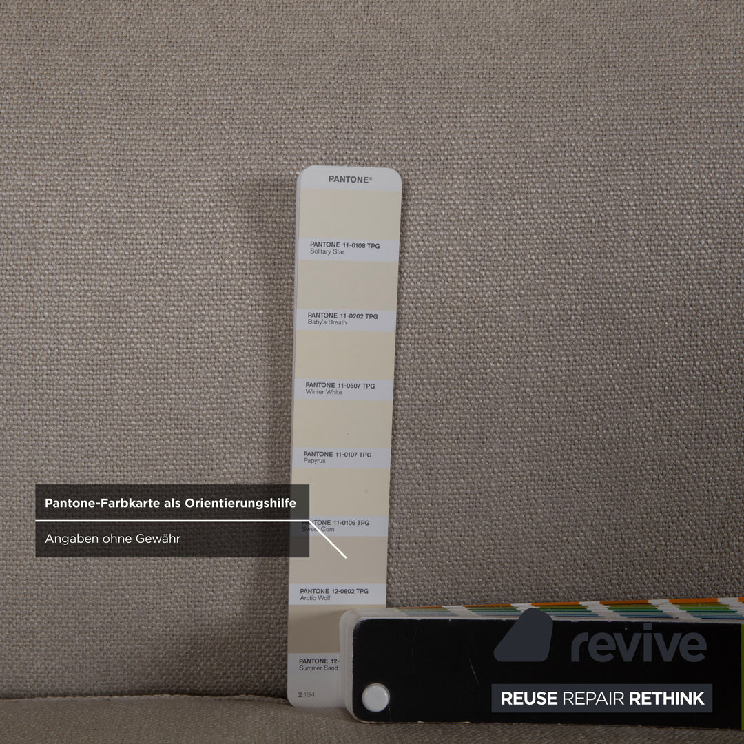 Flexform Soft Dream Stoff Hocker Creme Beige