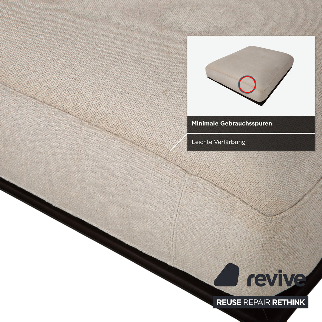 Flexform Soft Dream Stoff Hocker Creme Beige