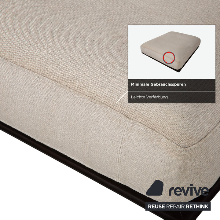 Flexform Soft Dream Tissu Pouf Crème Beige