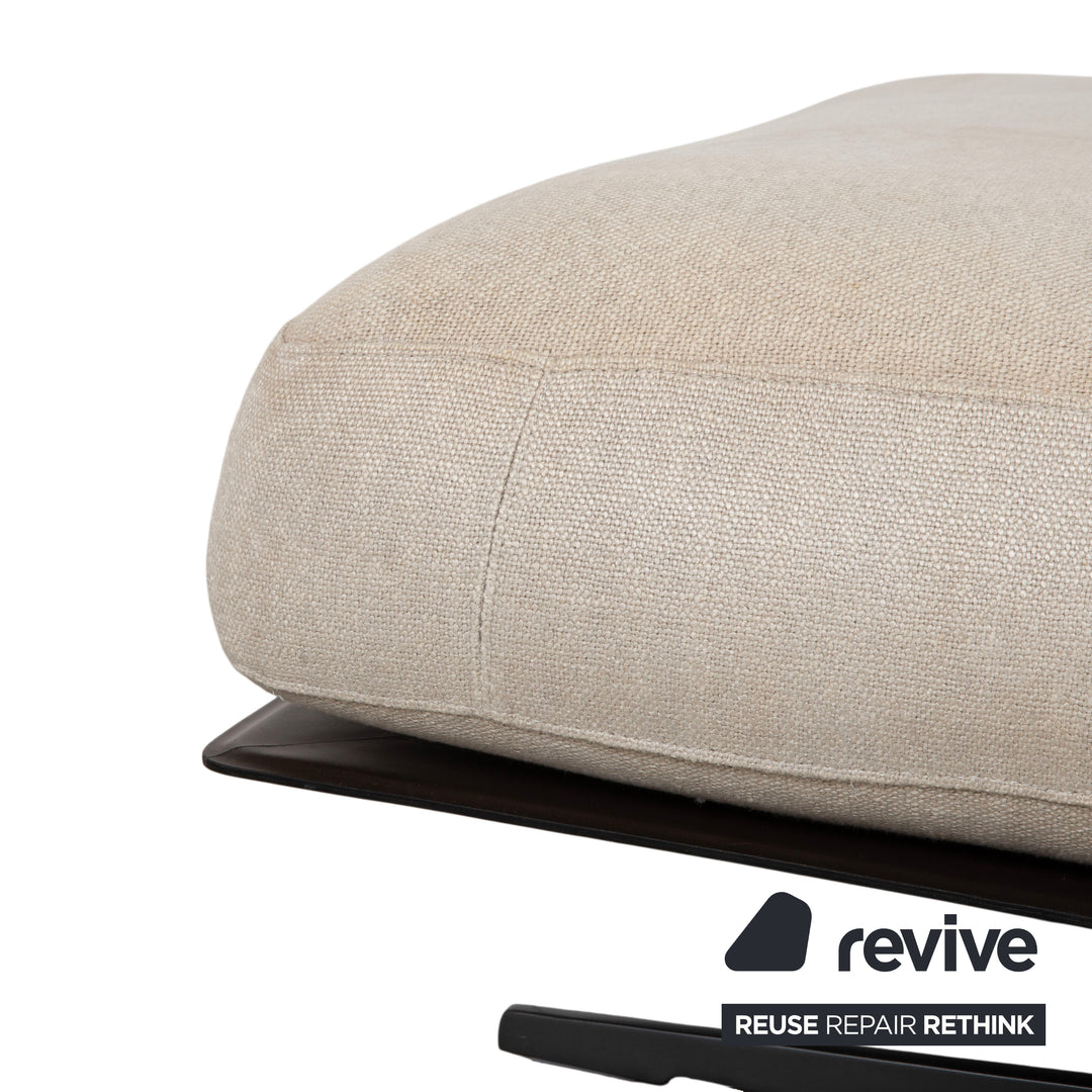 Flexform Soft Dream Stoff Hocker Creme Beige