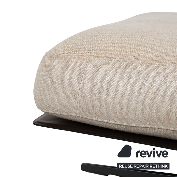 Flexform Soft Dream Stoff Hocker Creme Beige