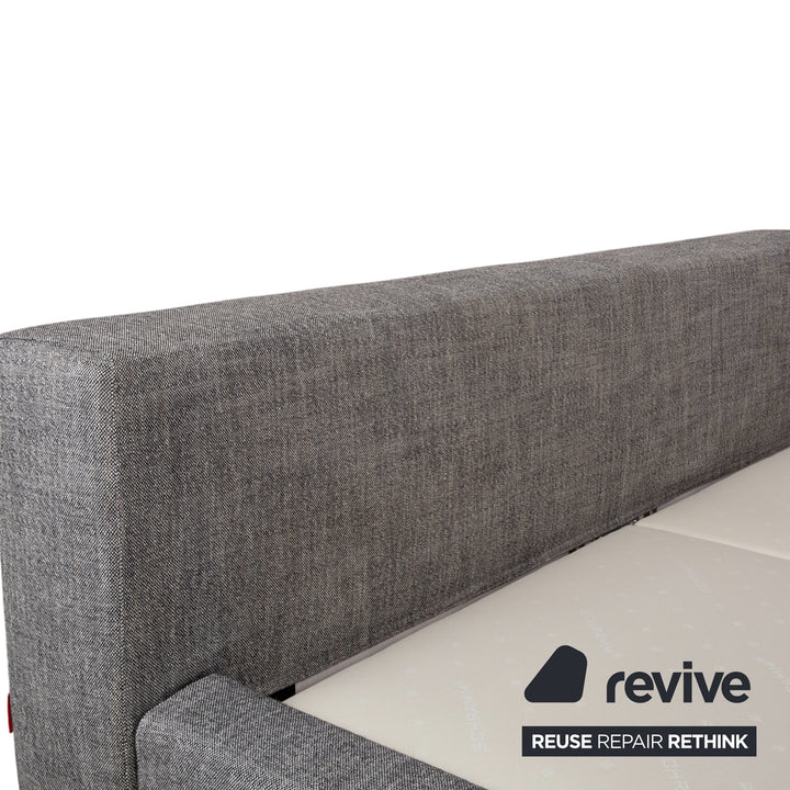 Poliform Ipanema Lit Double Tissu Gris