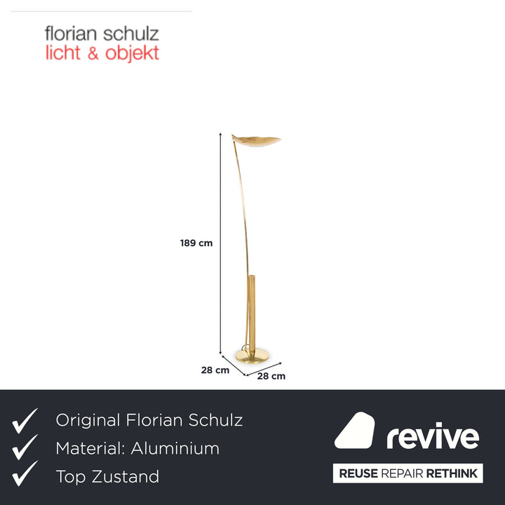 Florian Schulz OKON Messing Gold Stehlampe