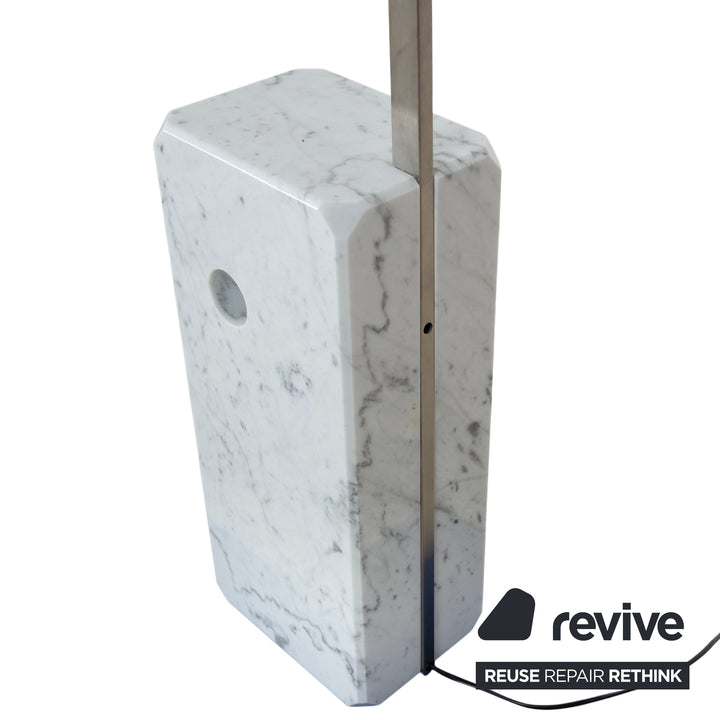 Flos Arco Marble Floor Lamp Silver