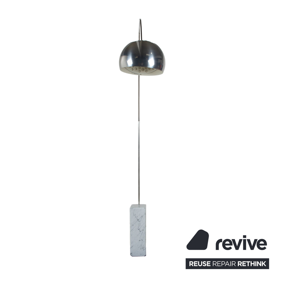 Flos Arco Marmor Stehlampe Silber