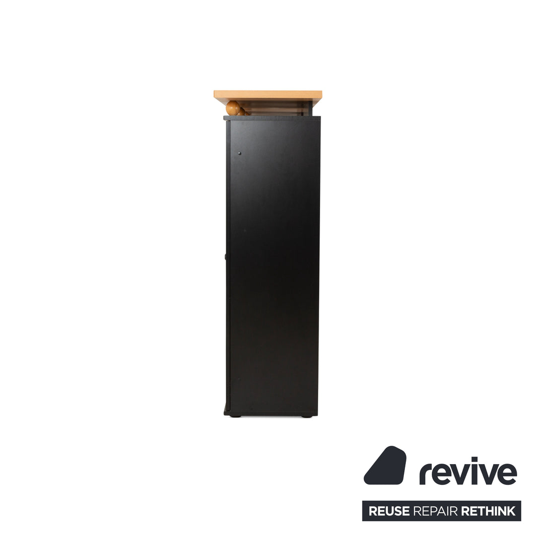 Flötotto Wooden Sideboard Black