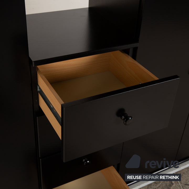 Flötotto Wooden Sideboard Black