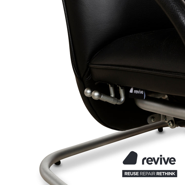 Franz Fertig Fino Leather Lounger Black manual function