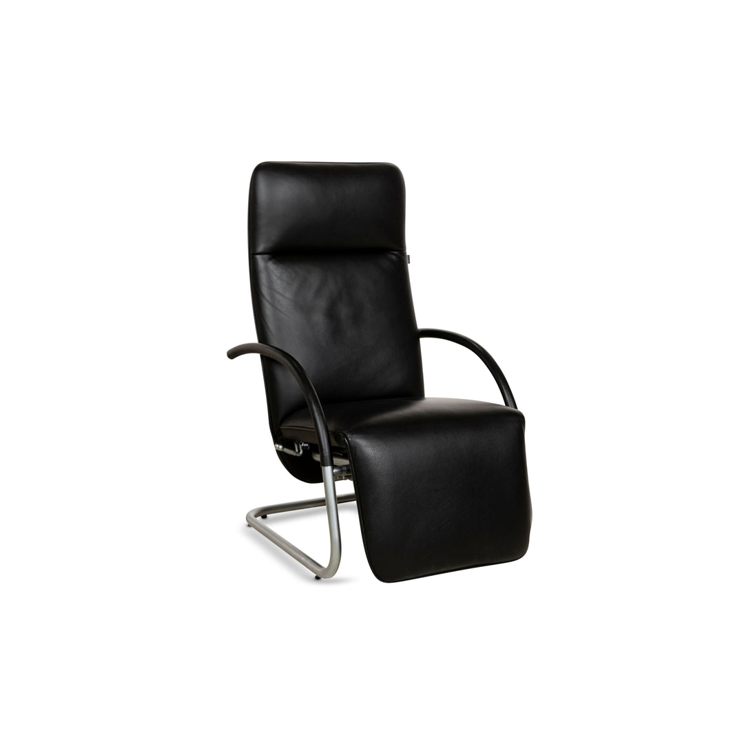 Franz Fertig Fino Leather Lounger Black manual function