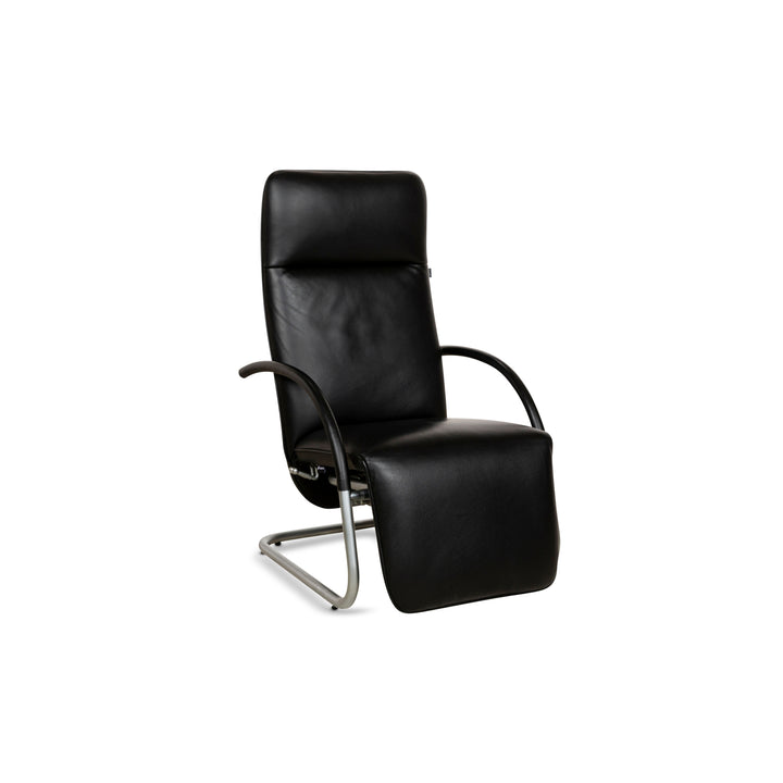 Franz Fertig Fino Leather Lounger Black manual function