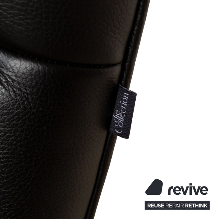 Franz Fertig Fino Leather Lounger Black manual function