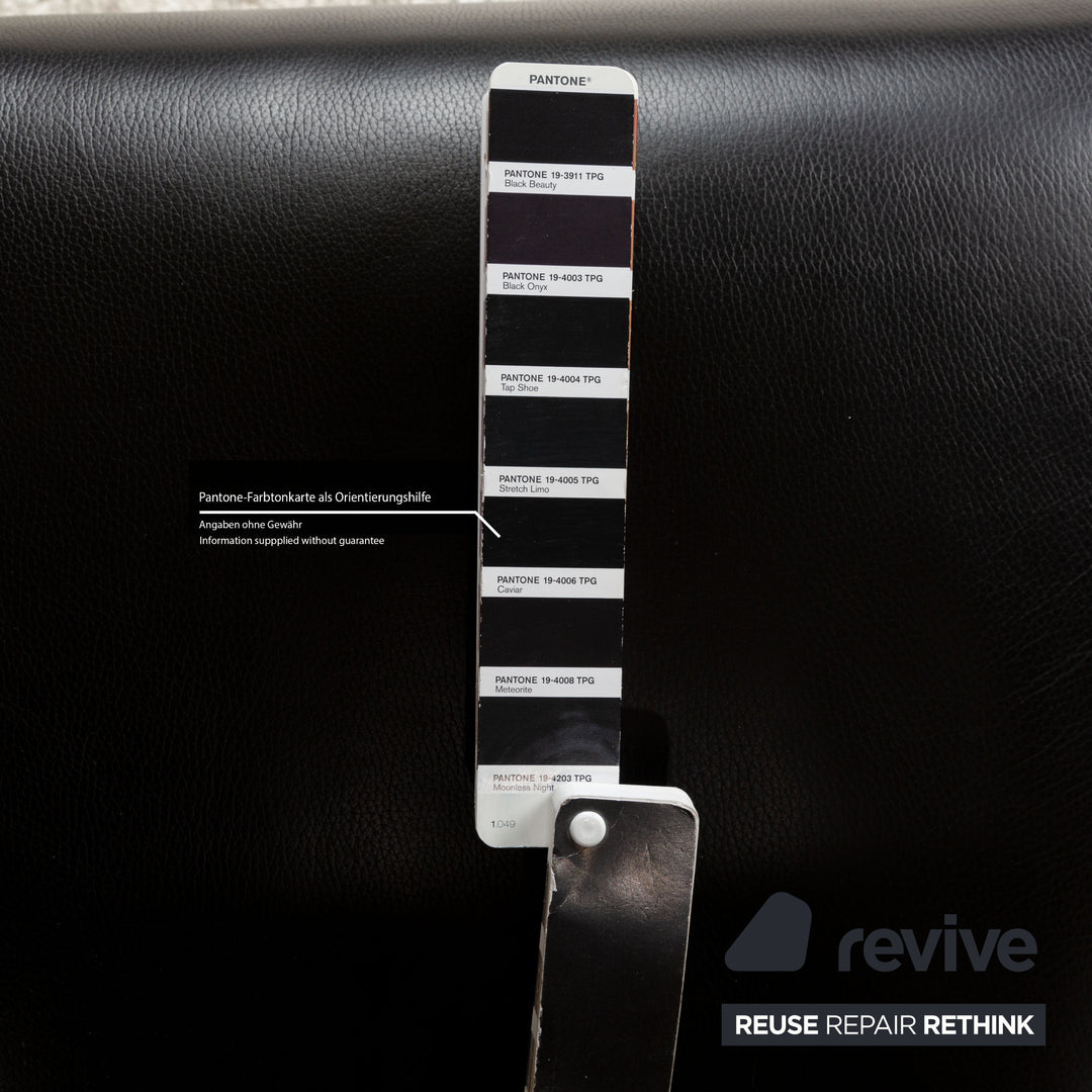 Franz Fertig Fino Leather Lounger Black manual function