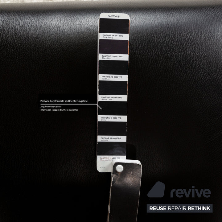 Franz Fertig Fino Leather Lounger Black manual function