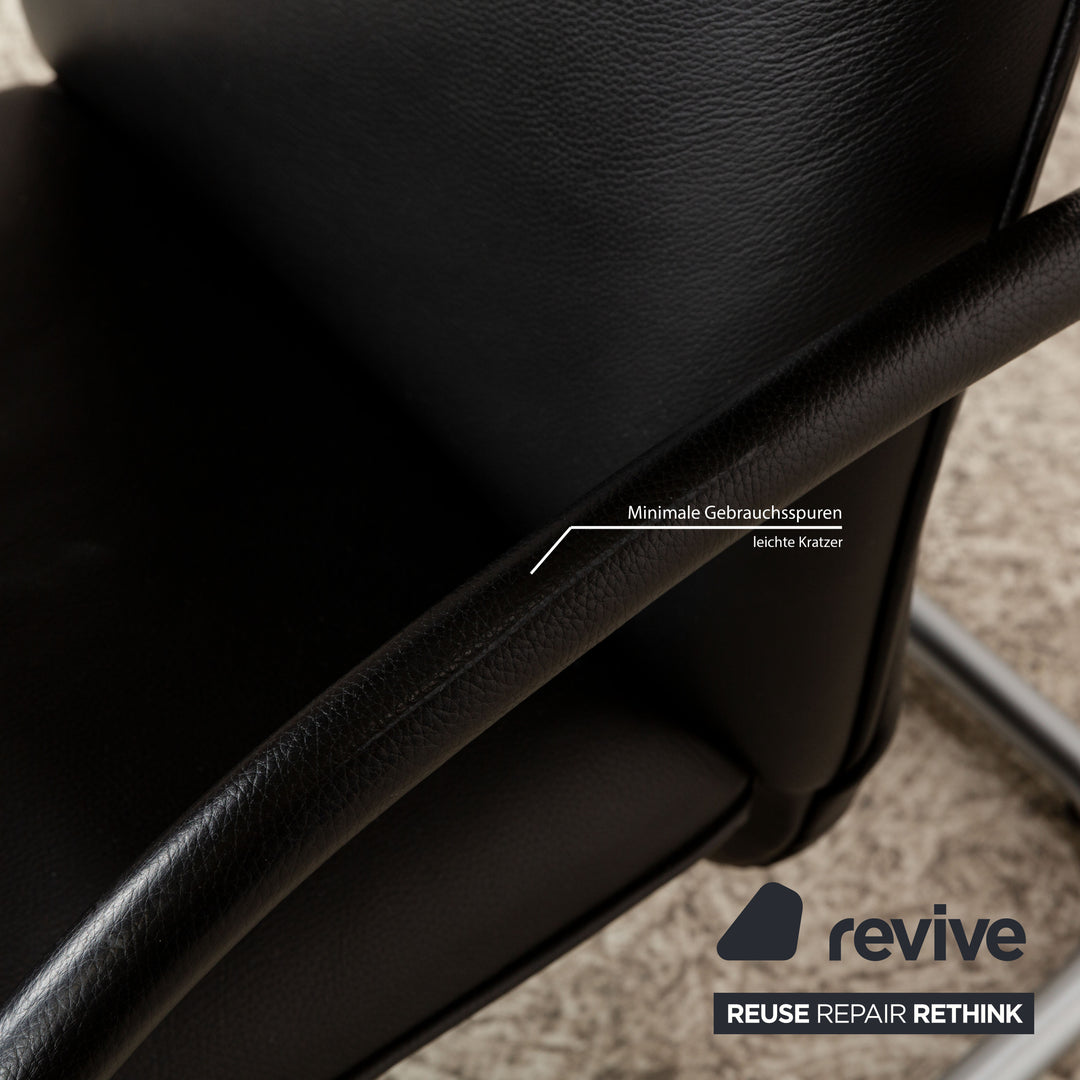 Franz Fertig Fino Leather Lounger Black manual function