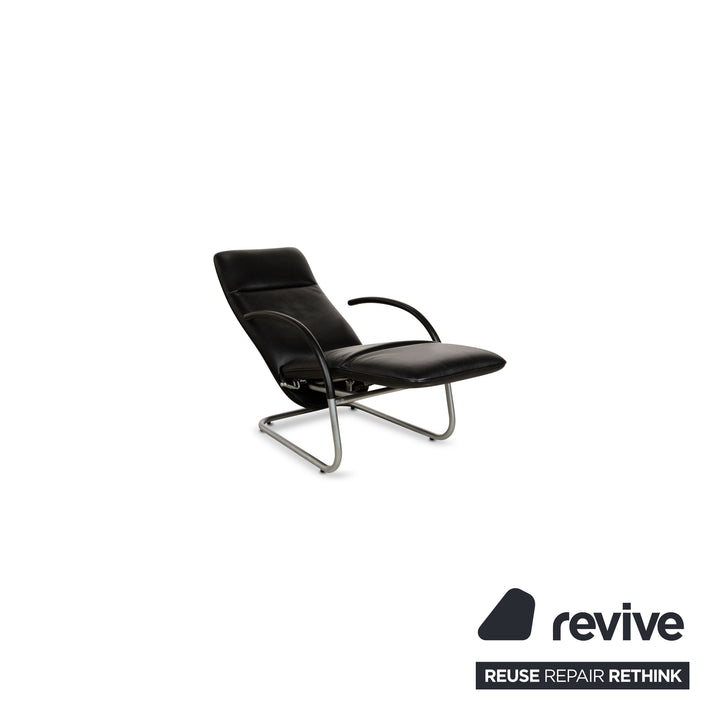 Franz Fertig Fino Leather Lounger Black manual function