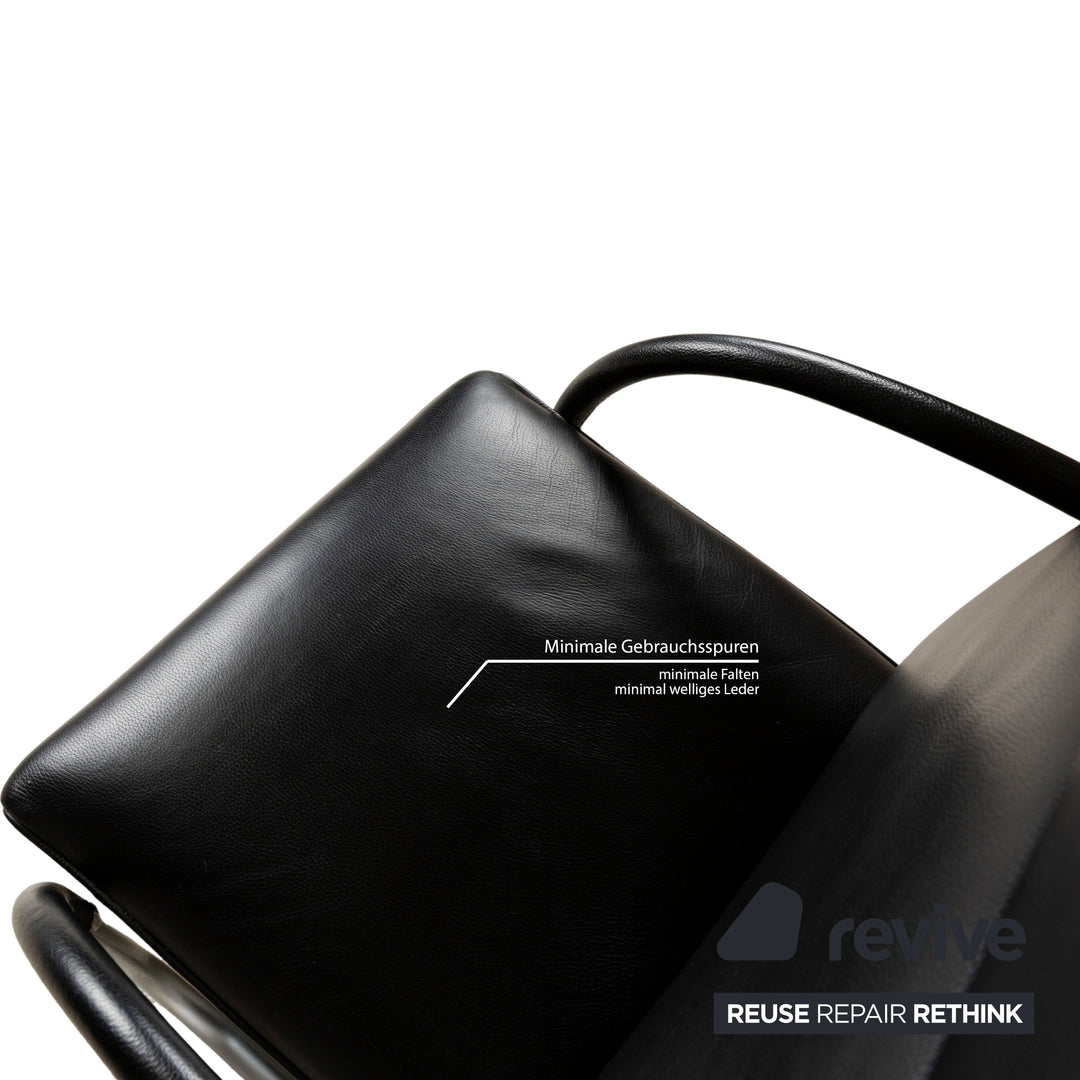 Franz Fertig Fino Leather Lounger Black manual function
