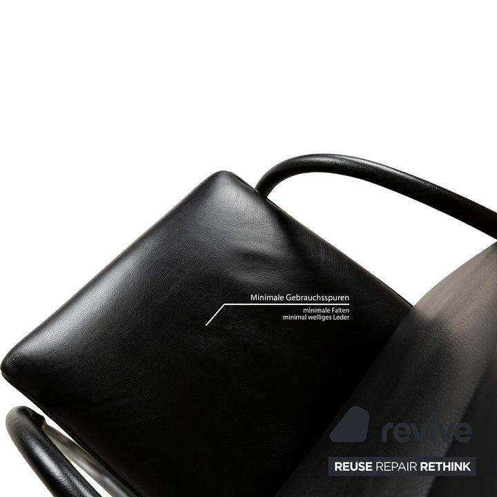 Franz Fertig Fino Leather Lounger Black manual function